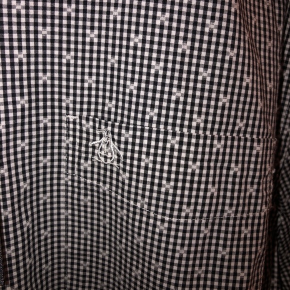 Patterned Penguin Button up - Picture 4 of 4